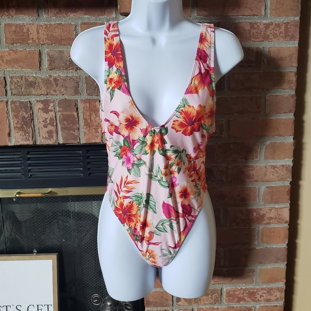 Basta Surf One Piece Pink Floral Swimsuit